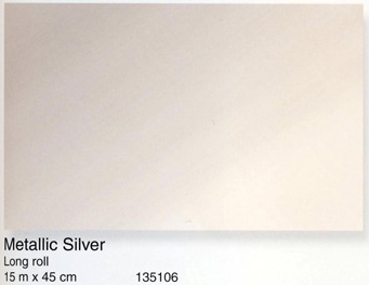 טפט להדבקה עצמית - Metallic Silver