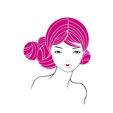 מדבקת קיר של נערה