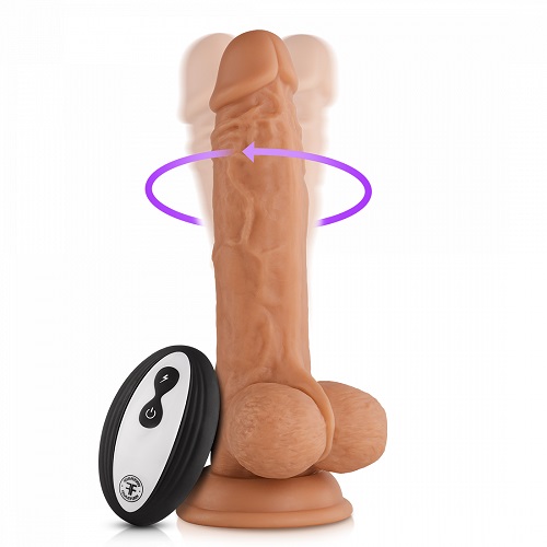 ויברטור ראליסטיק מתפתל ונצמד עם שלט רחוק