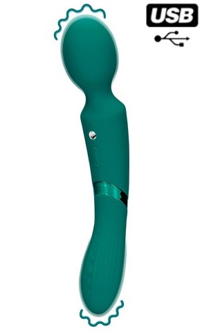 מסאגר ירוק ונטען שני צדדים רוטטים למסג וחדירה