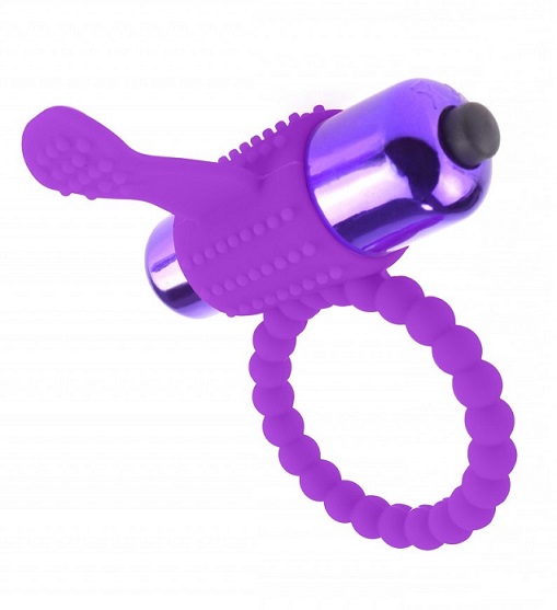 טבעת רטט זוגית עם בליטה לחיכוך