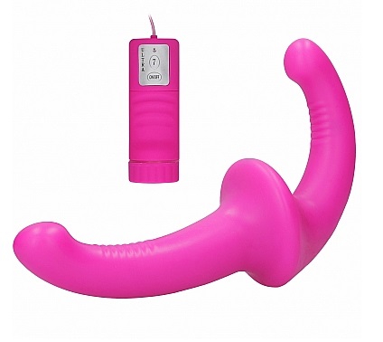 סטרפאון סיליקוני כפול ורוטט ללא חגורה