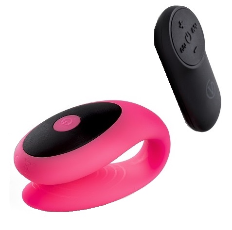 ויברטור זוגי משותף ונטען לדגדגן ולנקודת ה-G בצבע ורוד מטריף