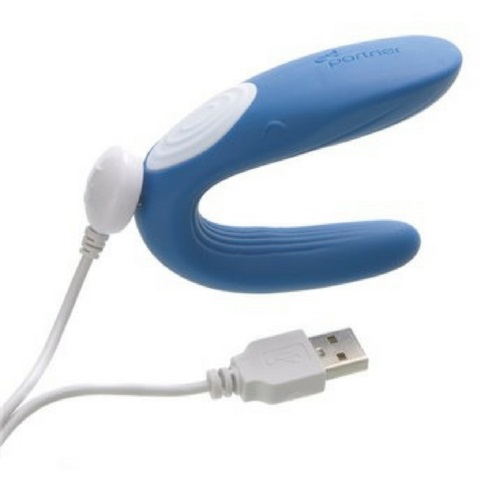 ויברטור זוגי לויתן רוטט משופר ונטען - Partner Whale