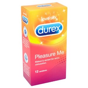 12 קונדומים דורקס Pleasure Me - צלעות רטט ונקודות חיספוס