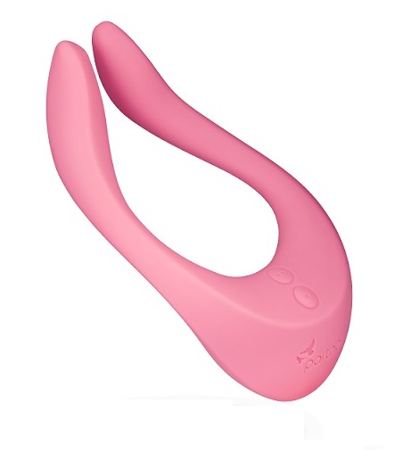 ויברטור מולטיפאן ורוד נטען ורוטט למגוון שימושים - Satisfyer Partner Multifun