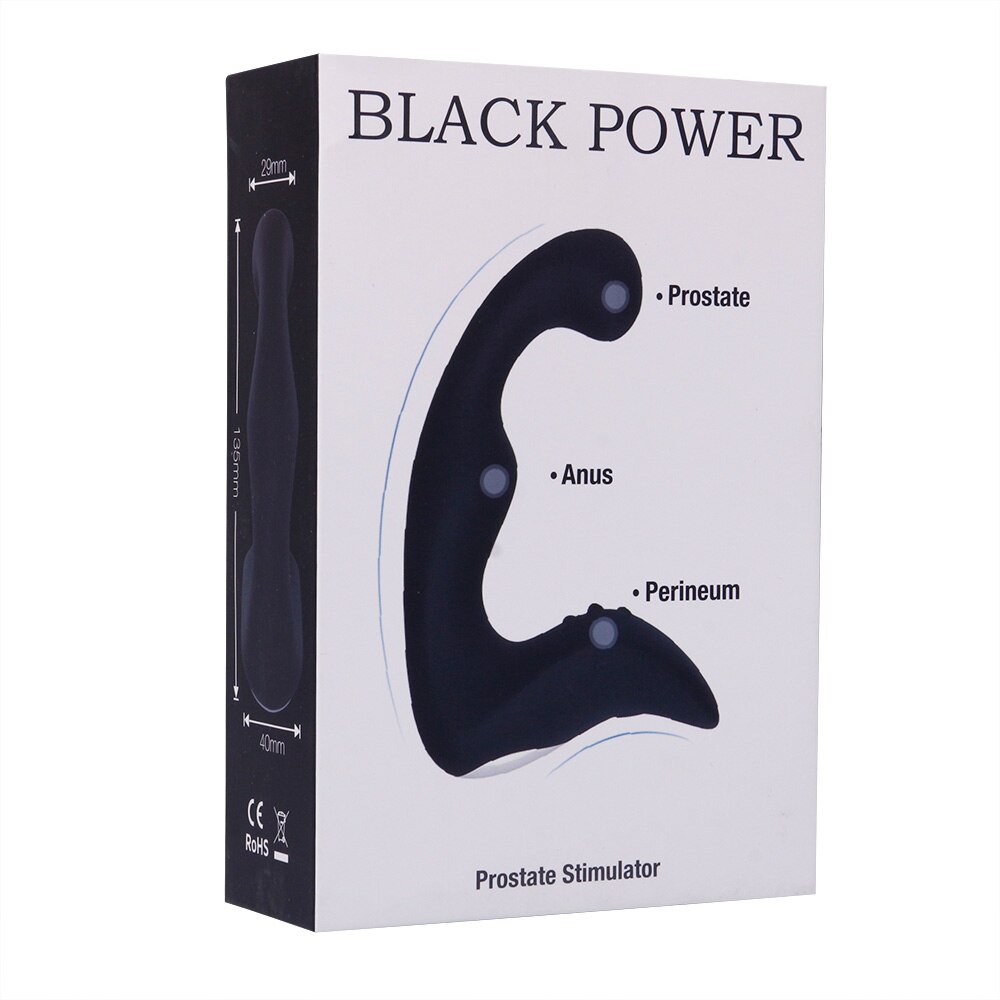 ויברטור סיליקון לפרוסטטה לגבר עם שלט רחוק