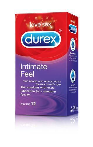 12 קונדומים לתחושה אינטימית DUREX INTIMATE FEEL