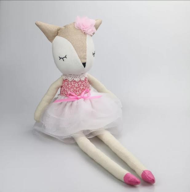 בובה לתינוק בובה לילדים דגם בובת בד שועל אקססוריז עיצוב חדר ילדים