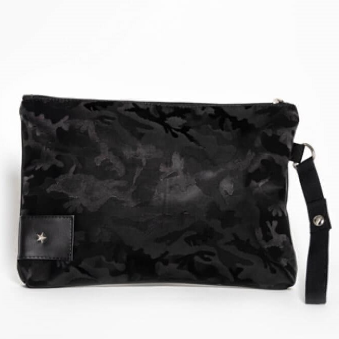 תיק קלאץ תיק טיטולים קמופלאג  שחור