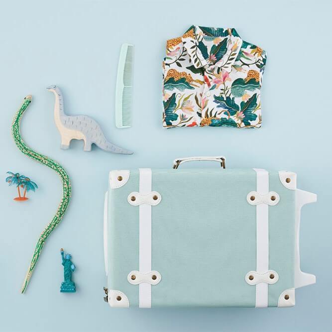 מיזוודה לילדים סגנון נורדי גוון ורוד