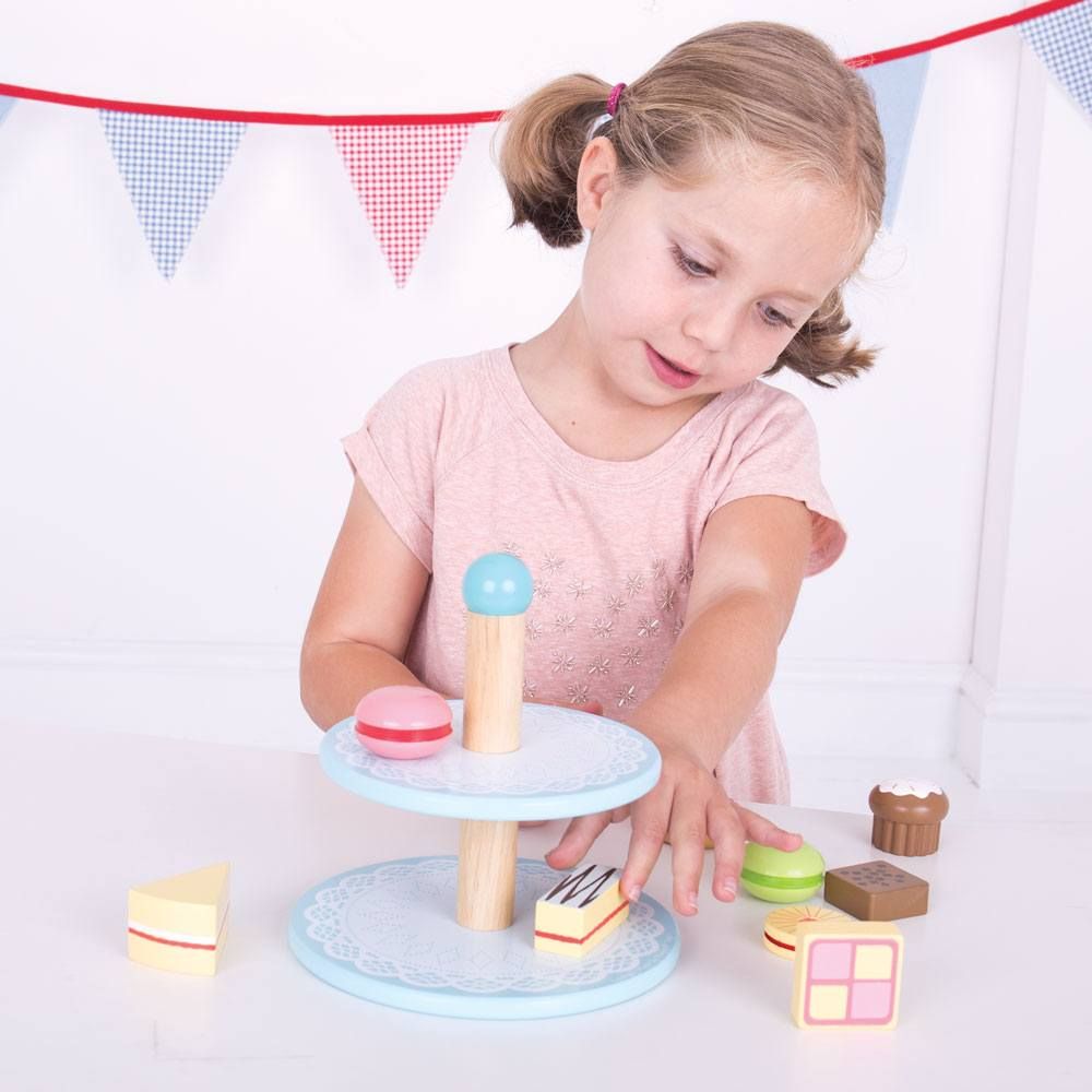 בטנד קומתיים לעוגות צעצועי עץ לילדים