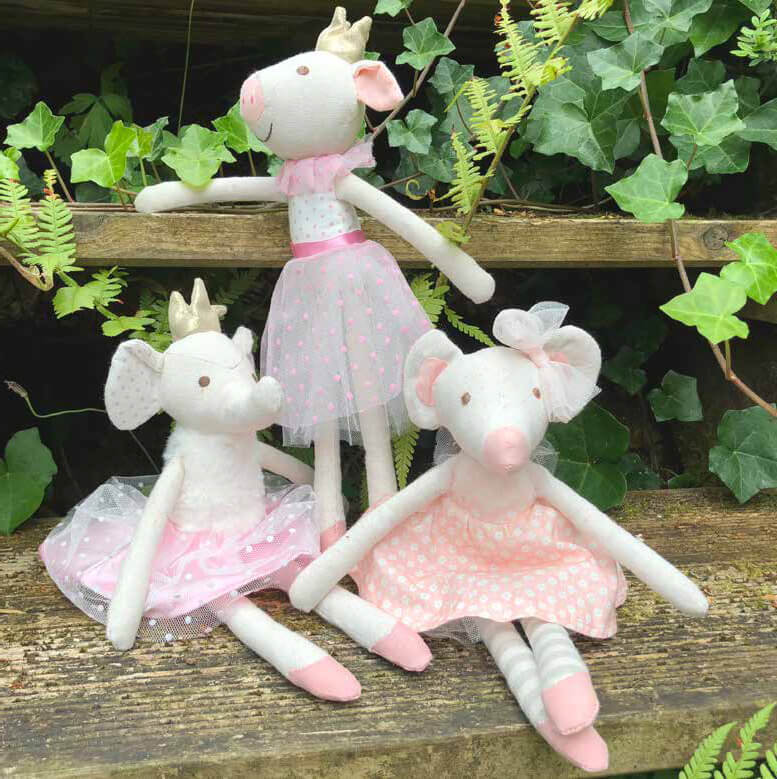 בובת בד בובת בלרינה דגם עכברונת