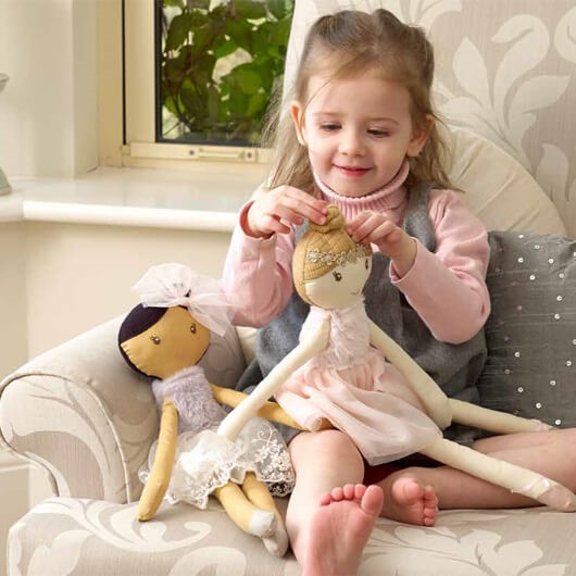 בובת בד גדולה סופיה רקדנית בלט