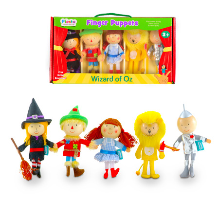סט בובות אצבע הקוסם מארץ עוץ Fiesta Crafts