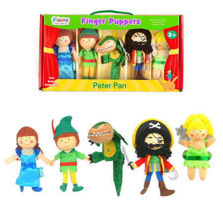 סט בובות אצבע פיטר פן Fiesta Crafts
