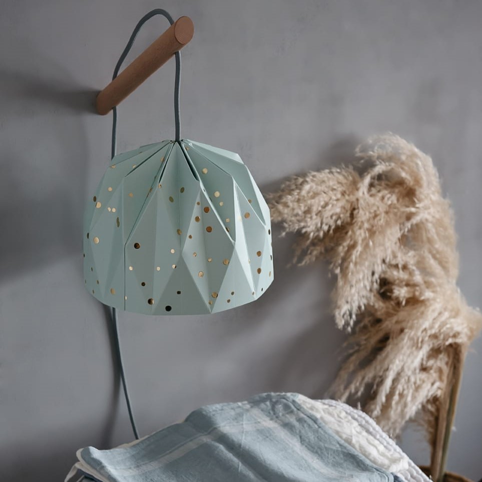 מנורת קריאה אוריגמי אקווה קונפטי זהב