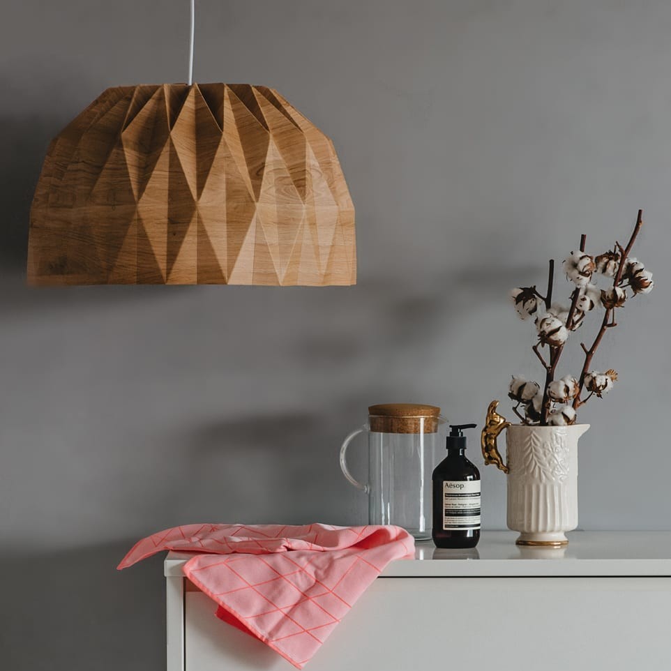 אהיל תקרה אוריגמי xl גוון עץ 