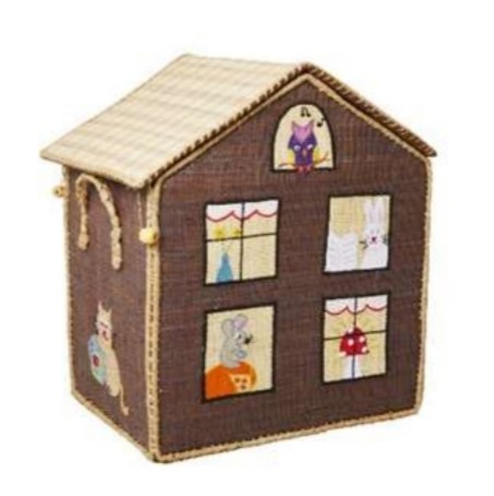 ארגז אחסון רפייה חום עכבר וינשוף