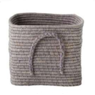 סל אחסון רפייה בצבע לוונדר