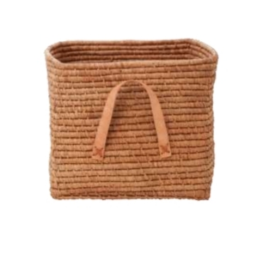 סל אחסון רפיה גוון אדמה