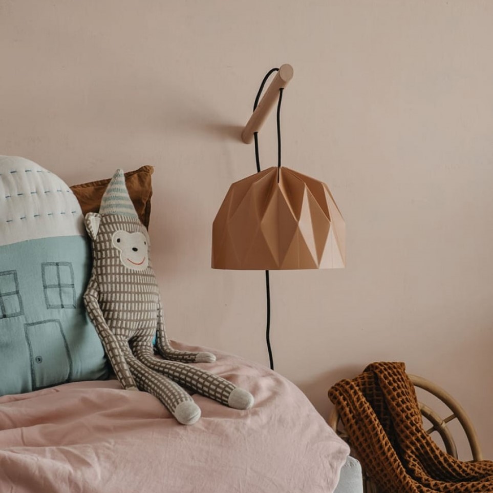 מנורת לילה לקריאה גוון טרקוטה