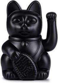 חתול המזל לאקי קט בשחור מסמל