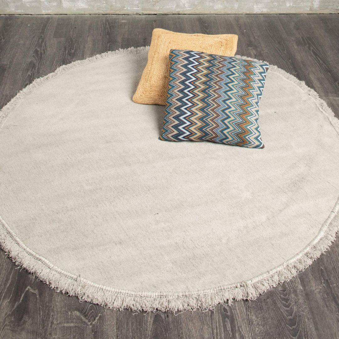 שטיח עגול אפור 150 קוטר