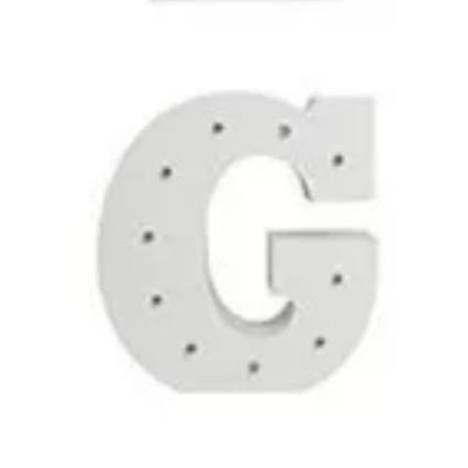 מנורת לילה אותיות באנגלית אות G