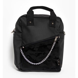 תיק גן לילדים שחור הדפס קמופלג סטאר גלי 