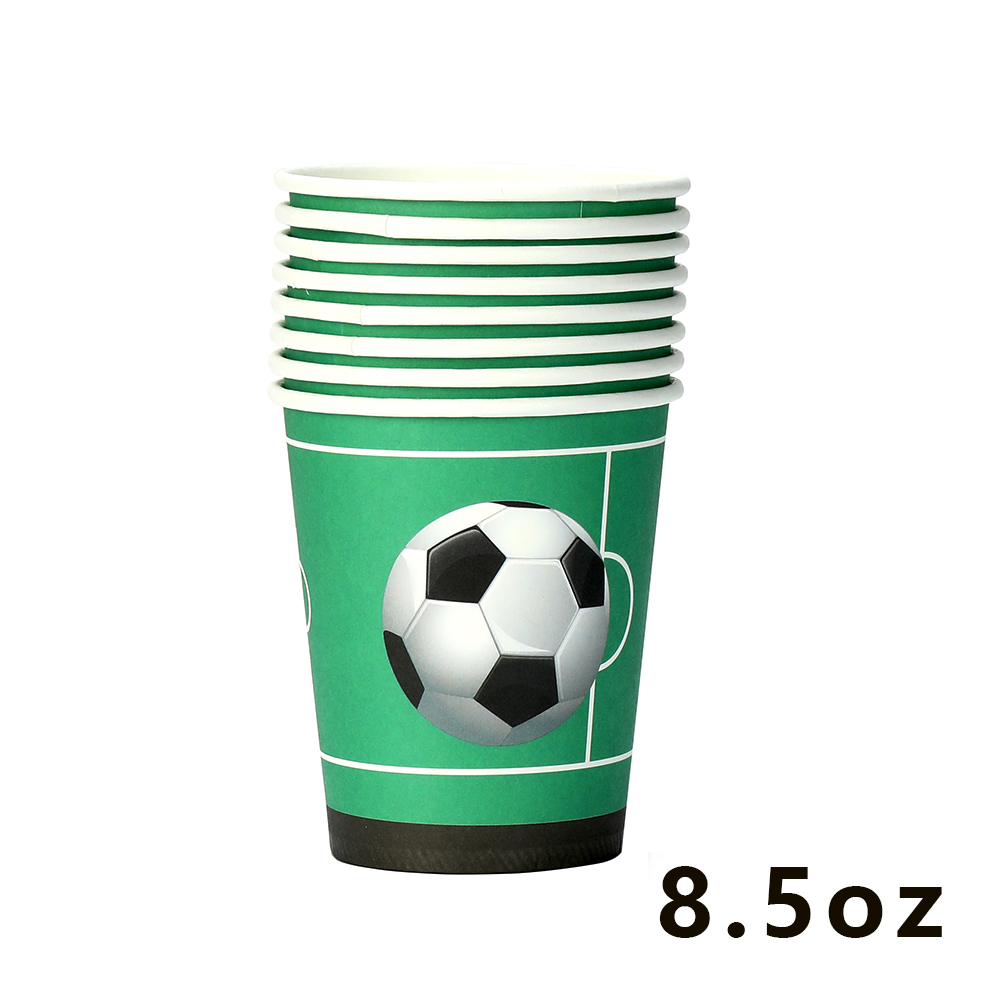 כוסות נייר עבות כדורגל