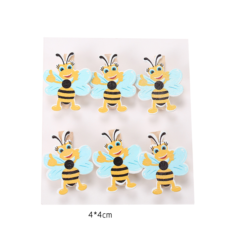 אטבי דבורים לדקורציה - 6 יח