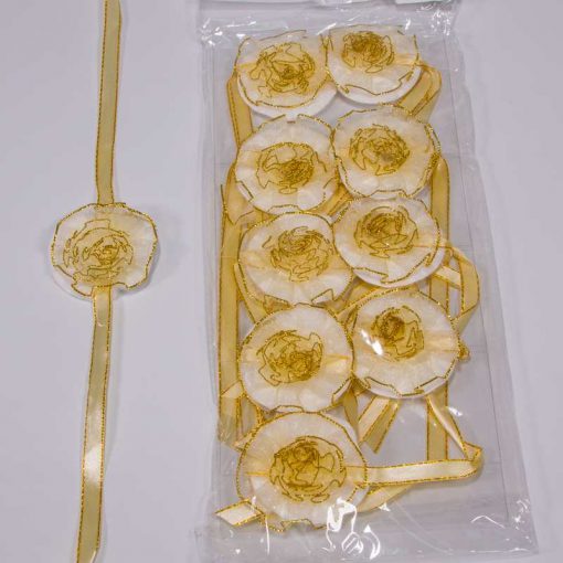 חבילת 10 פדים לחינה - קרם / ורד זהב