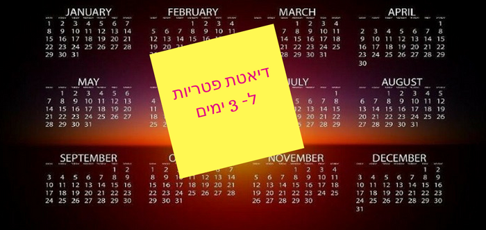 דיאטת פירטיות - דיאטה מהירה ל 3 ימים דיאטת פירטיות - דיאטה מהירה ל 3 ימים