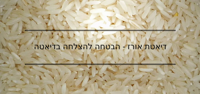 דיאטת אורז - הבטחה להצלחה לדיאטה מהירה דיאטת אורז - הבטחה להצלחה לדיאטה מהירה