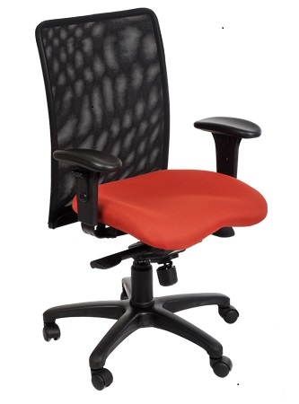 כסא משרדי גב רשת עם תמיכה אורטופדית דגם איטליה 