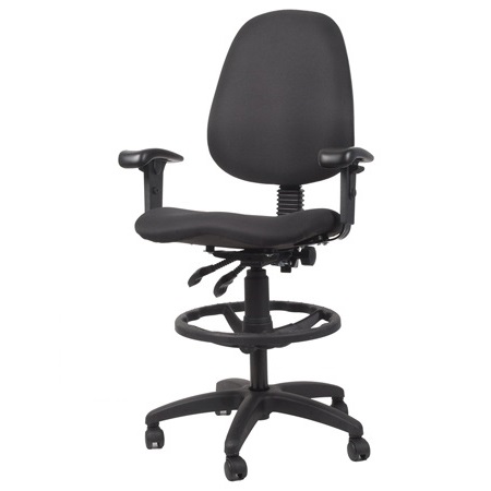 כסא מעבדה אורטופדי עם מושב אנטומי דגם LAB