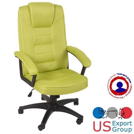 כיסא מנהלים מבד גב ארגונומי   מרופד בבד  אביב אוורירי דגם סטנפורד 