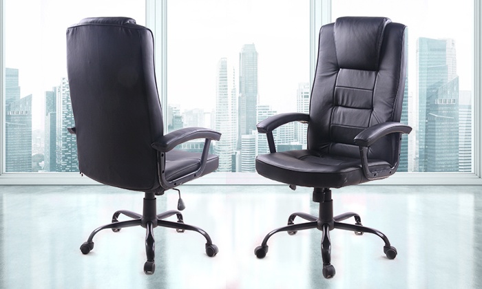 כסא מנהלים  ארגונומי  עם משענת גב גבוהה ותמיכה אורטופדית דגם ברוש 