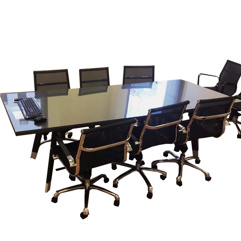 שולחן ישיבות בשילוב זכוכית דגם אינבו 