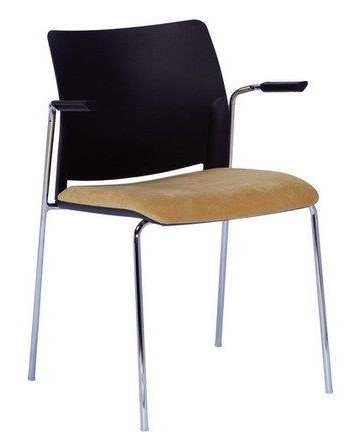 כסא אורח מעוצב דגם לוגנו עם ידיות