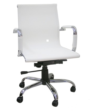 כסא חדר ישיבות לבן יוקרתי דגם אינטל 