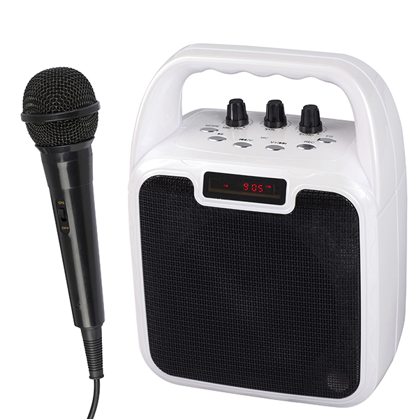 רמקול קריוקי  טעינת USB כולל מיקרופון