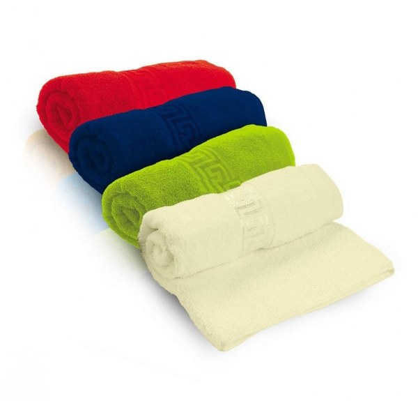  מגבת גוף  כותנה  עם עיטור דגם קצף ציבעוני