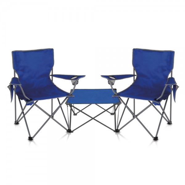 סט ים הכולל  זוג כיסאות ים ושולחן מתקפלים דגם טרנטינו