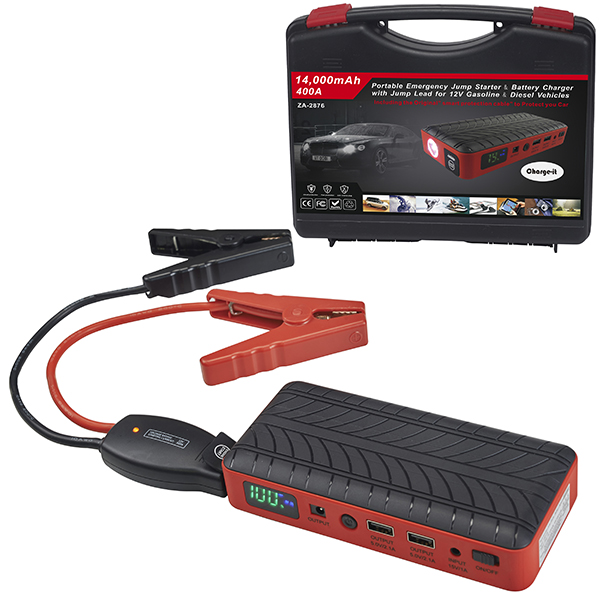 פאוור בנק סוללת גיבוי מטען רב עצמה להתנעת חירום לרכב ולמגוון מכשירים ניידים 