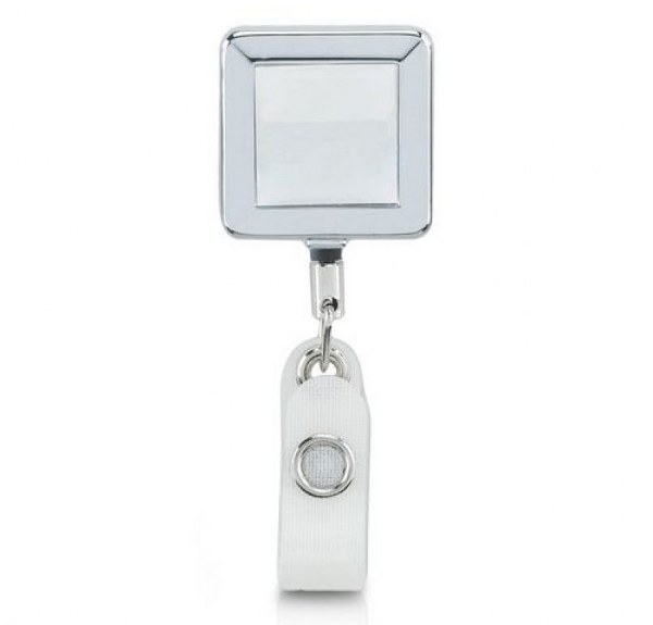 מחזיק לתג עובד מניקל  דגם מגה אופס מרובע  